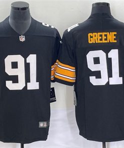 Men's Pittsburgh Steelers #91 Kevin Greene Black Vapor Untouchable Limited Stitched Jersey