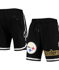 Men's Pittsburgh Steelers Black Shorts1