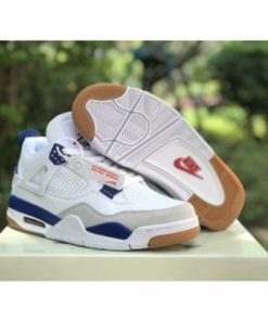 Nike SB x Air Jordan 4 White Blue Shoes