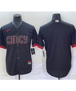 MLB Reds Blank Black 2023 City Connect Nike Cool Base Men Jersey