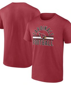 Men's Arizona Cardinals Red Arch Stripe T-Shirt