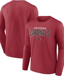 Men's Arizona Cardinals Red Go The Distance Long Sleeve T-Shirt
