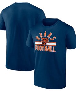 Men's Chicago Bears Navy Arch Stripe T-Shirt