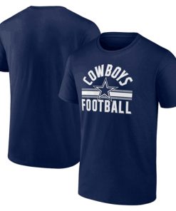 Men's Dallas Cowboys Navy Arch Stripe T-Shirt