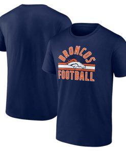 Men's Denver Broncos Navy Arch Stripe T-Shirt