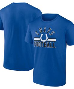 Men's Indianapolis Colts Royal Arch Stripe T-Shirt