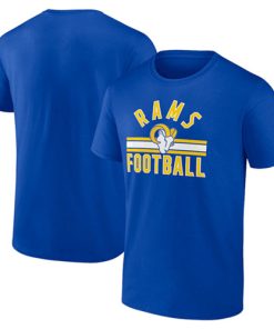 Men's Los Angeles Rams Blue Arch Stripe T-Shirt