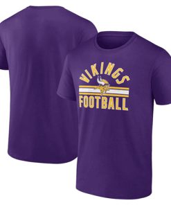 Men's Minnesota Vikings Purple Arch Stripe T-Shirt
