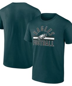 Men's Philadelphia Eagles Green Arch Stripe T-Shirt
