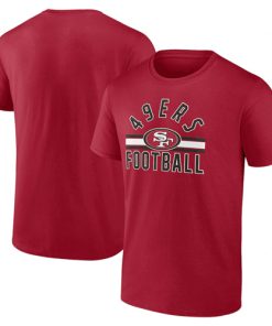 Men's San Francisco 49ers Scarlet Arch Stripe T-Shirt