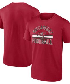 Men's Tampa Bay Buccaneers Red Arch Stripe T-Shirt
