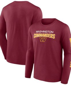 Men's Washington Commanders Red Go The Distance Long Sleeve T-Shirt