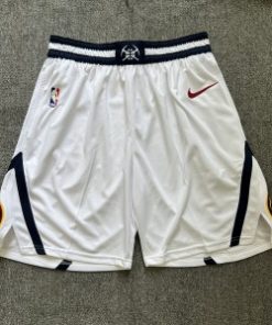 NBA Denver Nuggets White Shorts