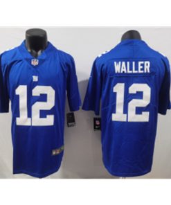 Nike Giants 12 Waller Blue Vapor Untouchable Limited Men Jersey