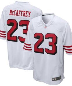 Men's San Francisco 49ers #23 Christian McCaffery White Color Rush Limited Stitched NFL Jersey
