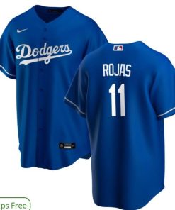 Los Angeles Dodgers #11 Miguel Rojas Blue jersey