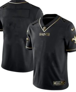 Youth New Orleans Saints Custom Black Golden Edition Limited Stitched NFL Jersey