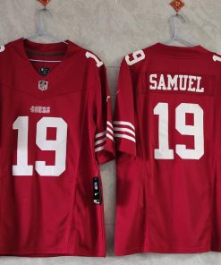 Men's San Francisco 49ers #19 Deebo Samuel Red 2023 F.U.S.E. Vapor Untouchable Limited Stitched Football Jersey