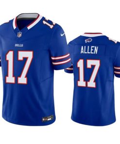 Men's Buffalo Bills #17 Josh Allen Blue 2023 F.U.S.E. Vapor Untouchable Limited Stitched Jersey
