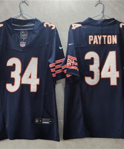 Men's Chicago Bears #34 Walter Payton Navy 2023 F.U.S.E. Vapor Untouchable Limited Stitched Football Jersey