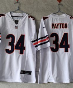 Men's Chicago Bears #34 Walter Payton White 2023 F.U.S.E. Vapor Untouchable Limited Stitched Football Jersey