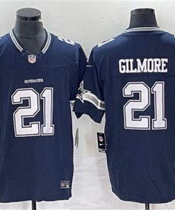 Men's Dallas Cowboys #21 Ezekiel Elliott Navy 2023 F.U.S.E. Limited Stitched Football Jersey