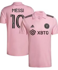 Youth Inter Miami CF #10 Lionel Messi Pink Soccer Jersey