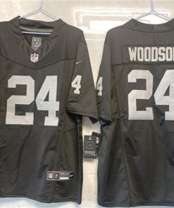 Men's Las Vegas Raiders #24 Charles Woodson Black 2023 F.U.S.E Vapor Untouchable Stitched Football Jersey