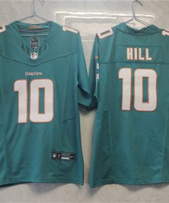 Men's Miami Dolphins #10 Tyreek Hill Aqua 2023 F.U.S.E Vapor Limited Stitched Football Jersey