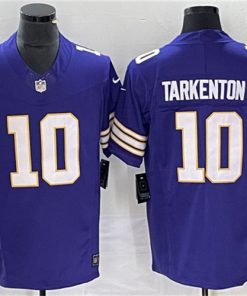Men's Minnesota Vikings #10 Fran Tarkenton Purple 2023 F.U.S.E. Vapor Untouchable Limited Stitched Jersey