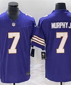 Men's Minnesota Vikings #7 Byron Murphy Jr. Purple 2023 F.U.S.E. Vapor Untouchable Limited Stitched Jersey