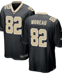 Men's New Orleans Saints #82 Foster Moreau Black Vapor Untouchable Limited Stitched NFL Jersey