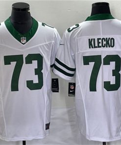 Men's New York Jets #73 Joe Klecko White 2023 F.U.S.E. Vapor Limited Throwback Stitched Football Jersey