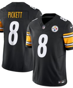 Men's Pittsburgh Steelers #8 Kenny Pickett Black 2023 F.U.S.E. Vapor Untouchable Limited Jersey
