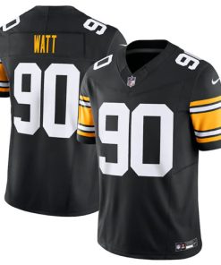 Men's Pittsburgh Steelers #90 T.J. Watt Black 2023 F.U.S.E. Vapor Untouchable Limited Jersey