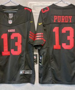 Men's San Francisco 49ers #13 Brock Purdy Black 2023 F.U.S.E. Vapor Untouchable Limited Stitched Football Jersey