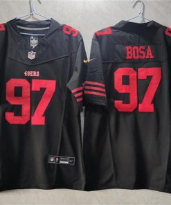 Men's San Francisco 49ers #97 Nick Bosa Black 2023 F.U.S.E. Vapor Untouchable Limited Stitched Football Jersey