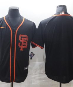 Men's San Francisco Giants Blank Black  Stitched Jersey