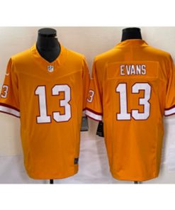 Men's Tampa Bay Buccaneers #13 Mike Evans Orange 2023 F.U.S.E. Throwback Limited Stitched Jersey