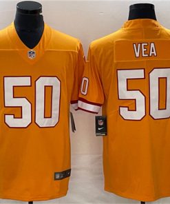 Men's Tampa Bay Buccaneers #50 Vita Vea Orange Vapor Untouchable Limited Stitched Jersey