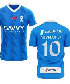 Neymar Jr 10 Blue Football New Team Home Jersey