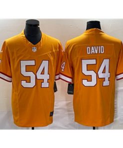 Nike Buccaneers 54 Lavonte David Orange Vapor Limited Men Jersey