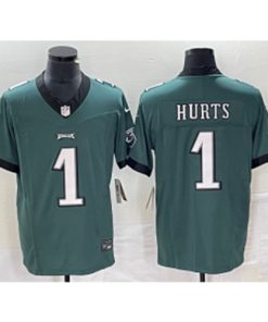Nike Eagles 1 Jalen Hurts Green 2023 F.U.S.E Vapor Limited Men Jersey