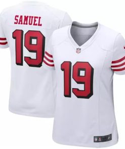 Women San Francisco 49ers #19 Deebo Samuel White Vapor Untouchable Limited Stitched Football Jersey