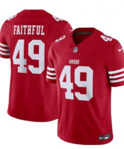 49ers 49 The Faithful Red 2023 F.U.S.E Vapor Limited Men Jersey