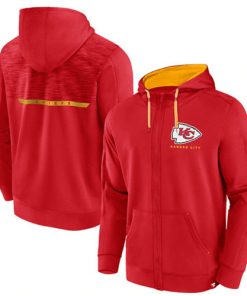 Men's Kansas City Chiefs Red Defender Evo Full-Zip Hoodie
