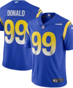 Men's Los Angeles Rams #99 Aaron Donald Royal Vapor Limited Stitched NFL Jersey