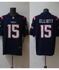 Men's New England Patriots #15 Ezekiel Elliott Navy Vapor Untouchable Stitched Football Jersey