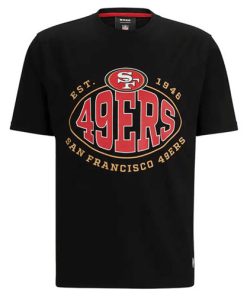 Men's San Francisco 49ers Black BOSS X Trap T-Shirt