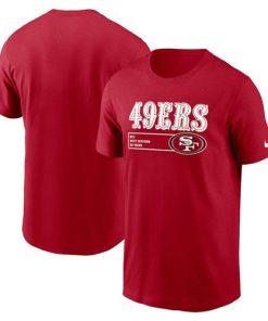 Men's San Francisco 49ers Scarlet Division Essential T-Shirt